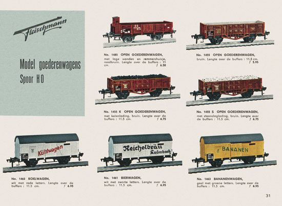 Fleischmann Katalog Nederlands 1957