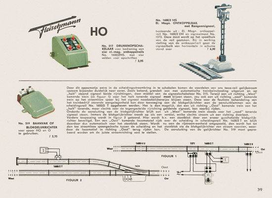 Fleischmann Katalog Nederlands 1957