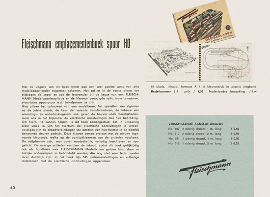 Fleischmann Katalog Nederlands 1957