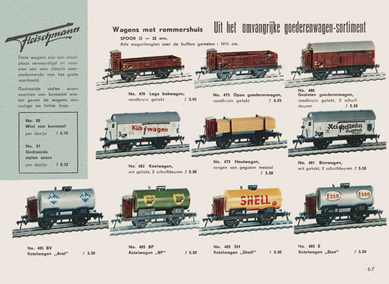 Fleischmann Katalog Nederlands 1957