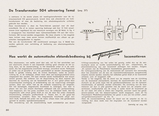 Fleischmann Katalog Nederlands 1957