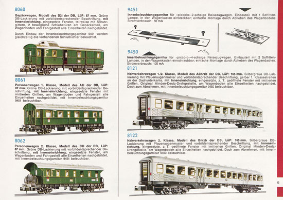 Seite 9 Fleischmann Piccolo Spur N Katalog 1970