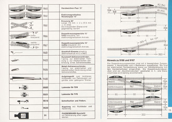 Seite 13 Fleischmann Piccolo Spur N Katalog 1970