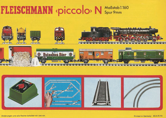 Seite 16 Fleischmann Piccolo Spur N Katalog 1970