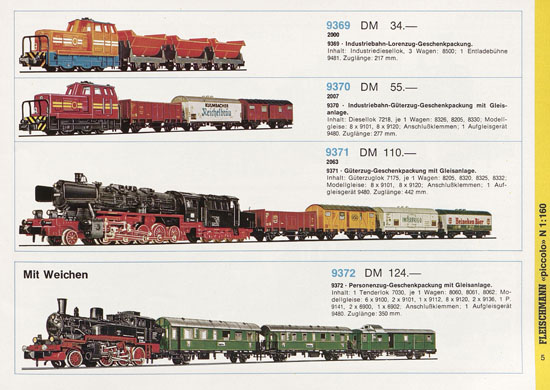 Fleischmann Piccolo Spur N Katalog 1971