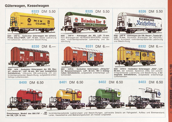 Seite 17 Fleischmann Piccolo Spur N Katalog 1971