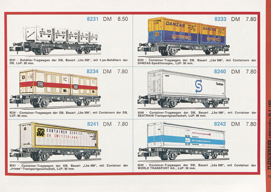 Seite 19 Fleischmann Piccolo Spur N Katalog 1971