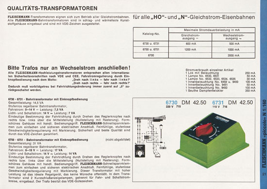 Seite 21 Fleischmann Piccolo Spur N Katalog 1971