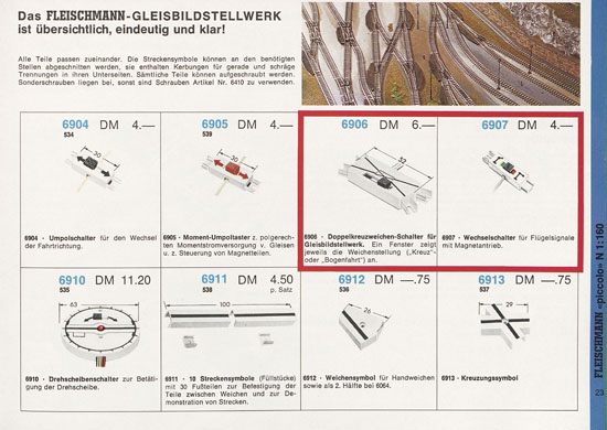 Seite 23 Fleischmann Piccolo Spur N Katalog 1971