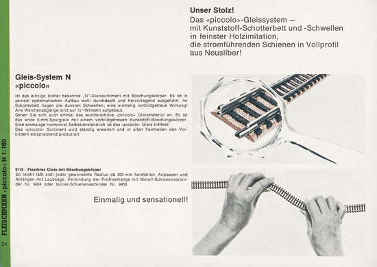 Seite 24 Fleischmann Piccolo Spur N Katalog 1971