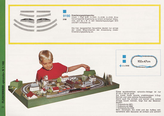 Seite 28 Fleischmann Piccolo Spur N Katalog 1971