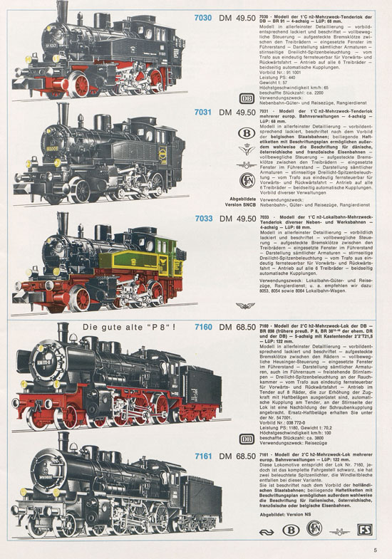 Fleischmann Piccolo Spur N Katalog 1973