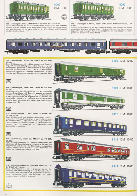 Fleischmann Piccolo Spur N Katalog 1973