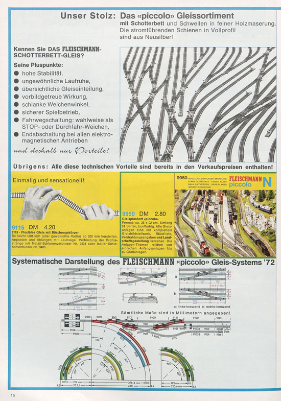 Fleischmann Piccolo Spur N Katalog 1973