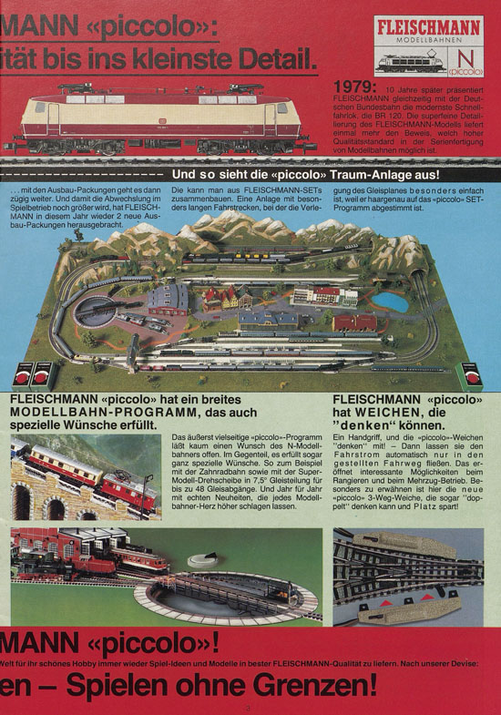 Seite 3 Fleischmann 10 Jahre piccolo Katalog 1979-1980