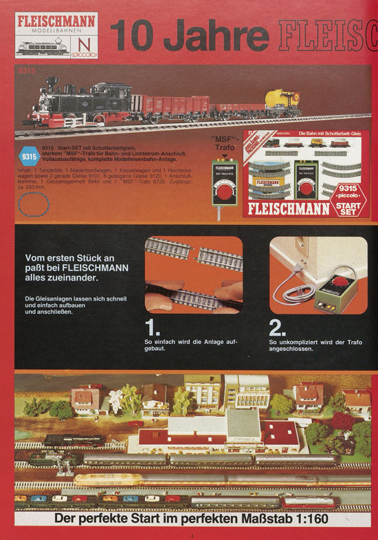 Seite 4 Fleischmann 10 Jahre piccolo Katalog 1979-1980