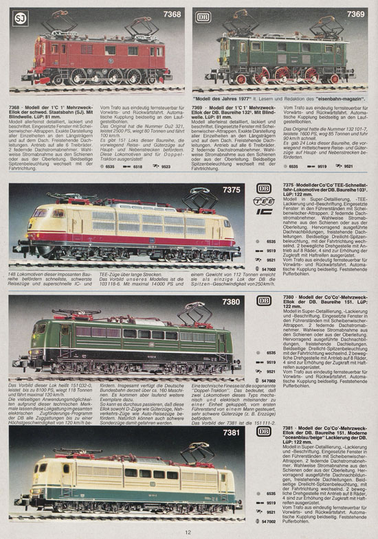 Seite 12 Fleischmann 10 Jahre piccolo Katalog 1979-1980