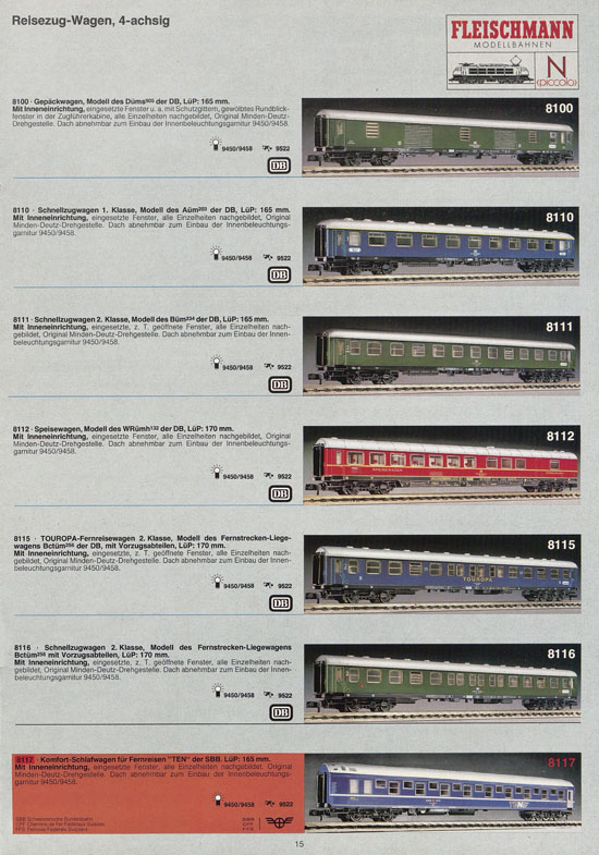 Seite 15 Fleischmann 10 Jahre piccolo Katalog 1979-1980