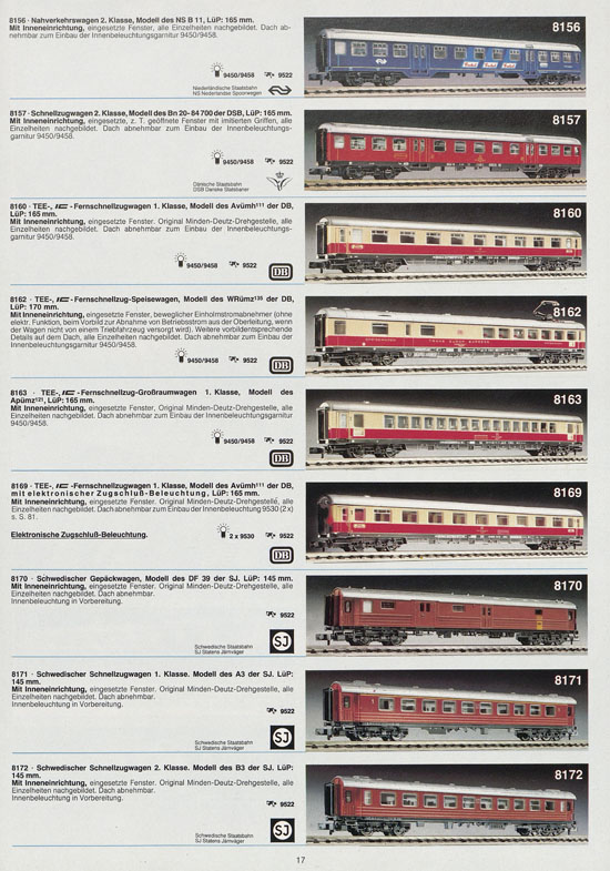Seite 17 Fleischmann 10 Jahre piccolo Katalog 1979-1980