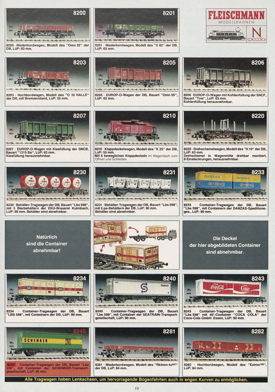 Seite 19 Fleischmann 10 Jahre piccolo Katalog 1979-1980