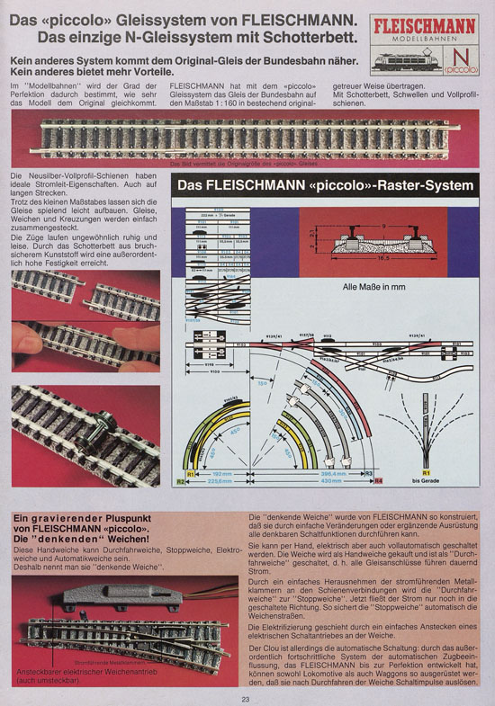 Seite 23 Fleischmann 10 Jahre piccolo Katalog 1979-1980