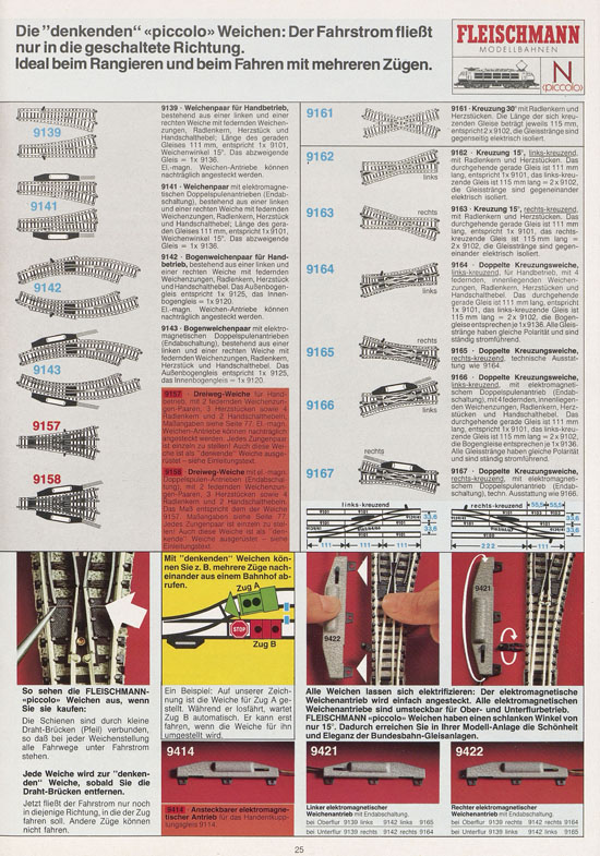 Fleischmann 10 Jahre piccolo Katalog 1979-1980