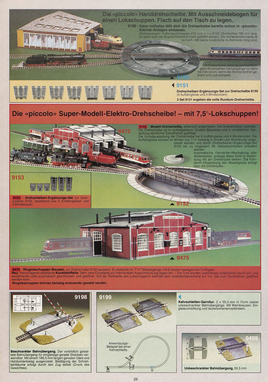 Fleischmann 10 Jahre piccolo Katalog 1979-1980