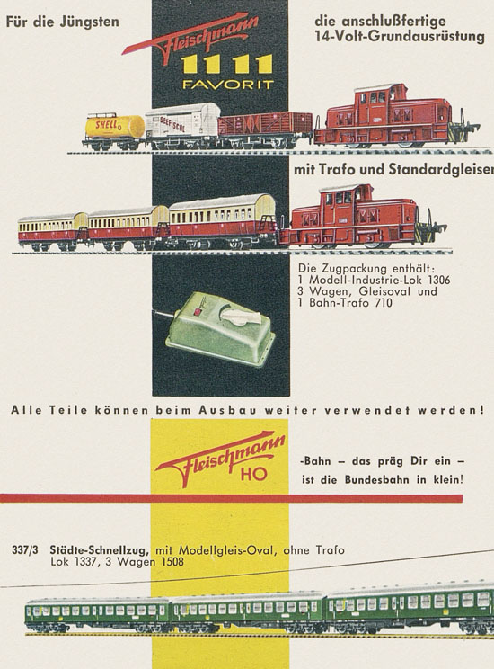 Seite 2 Fleischmann H0 Prospekt 1961