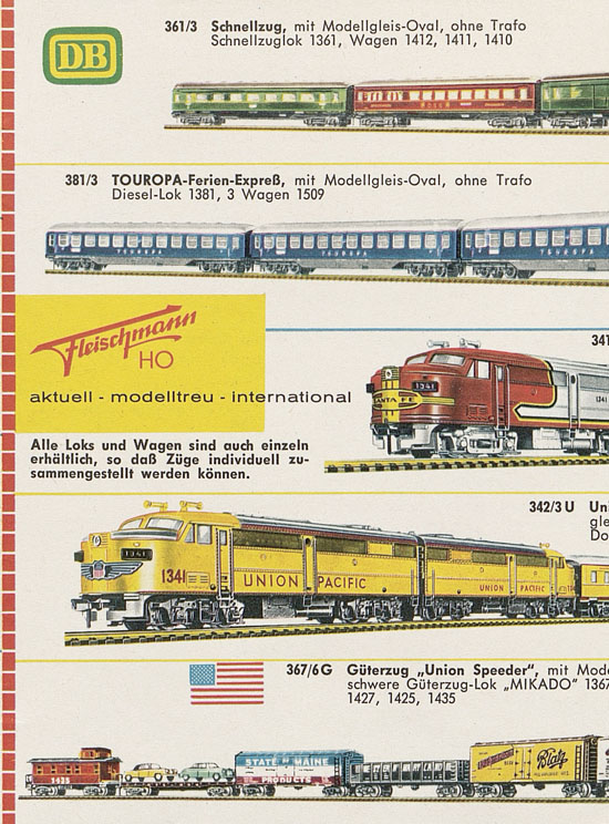 Fleischmann H0 Prospekt 1961