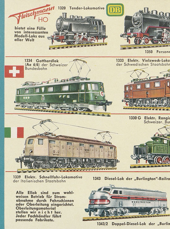 Seite 6 Fleischmann H0 Prospekt 1961