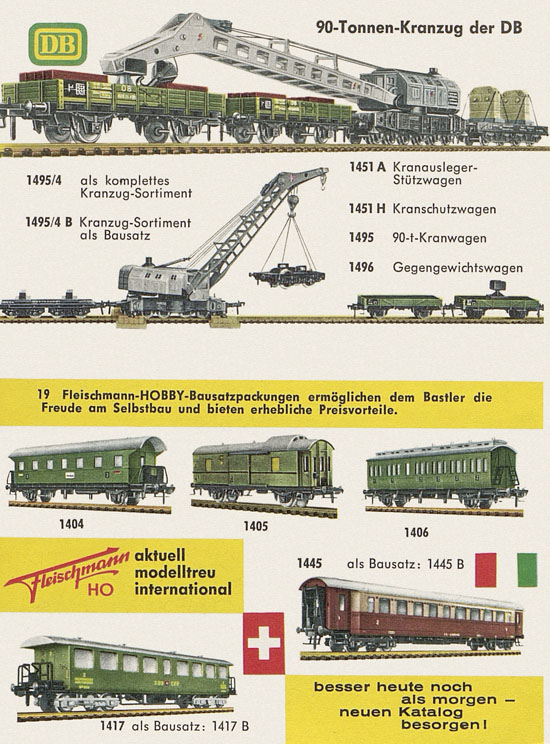Seite 8 Fleischmann H0 Prospekt 1961
