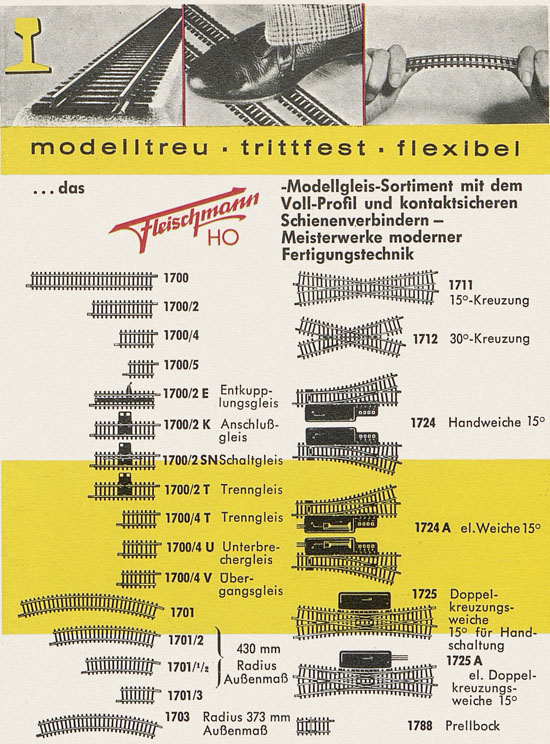 Seite 10 Fleischmann H0 Prospekt 1961