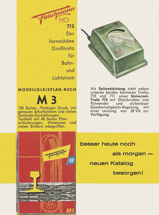 Fleischmann H0 Prospekt 1961