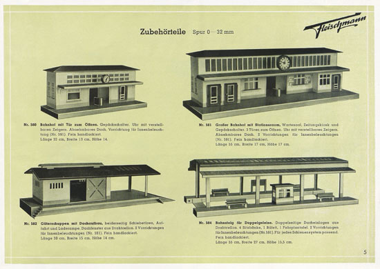 Seite 5 Fleischmann Katalog-Nachtrag 1950