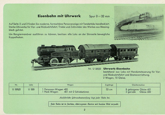 Fleischmann Katalog 1952