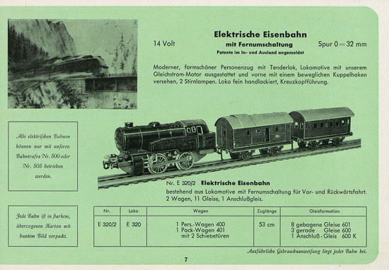 Fleischmann Katalog 1952