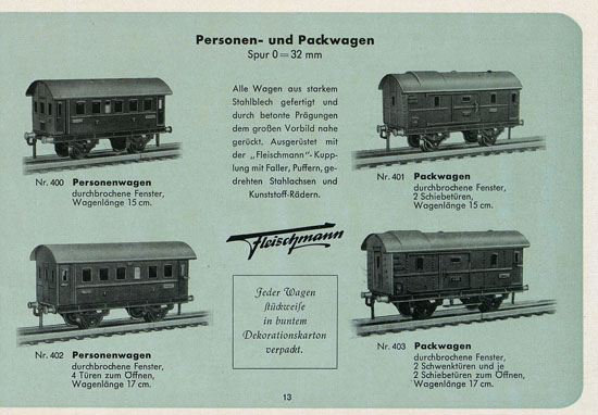 Fleischmann Katalog 1952