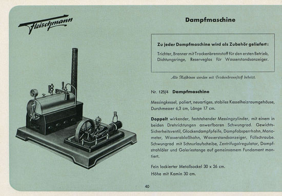 Fleischmann Katalog 1952