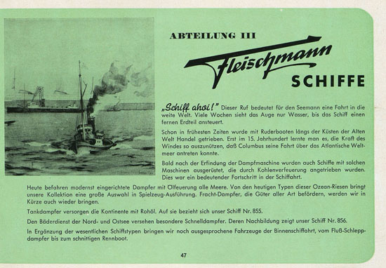 Fleischmann Katalog 1952