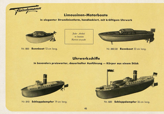 Fleischmann Katalog 1952