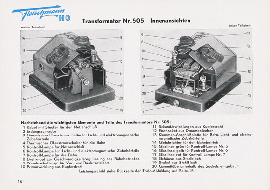 Seite 18 Fleischmann Katalog 1952 Spur H0