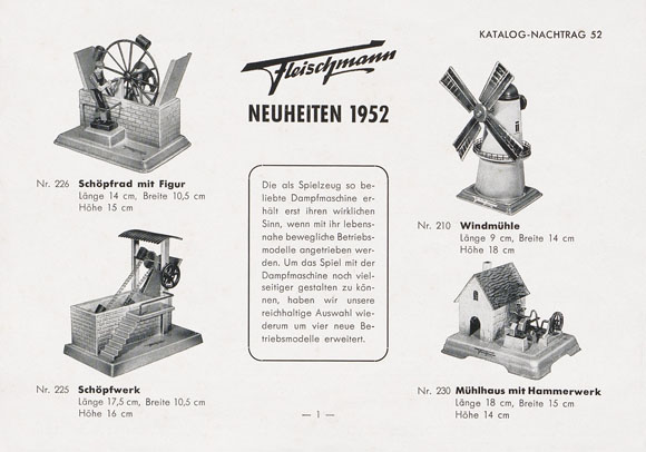 Fleischmann Neuheiten 1952