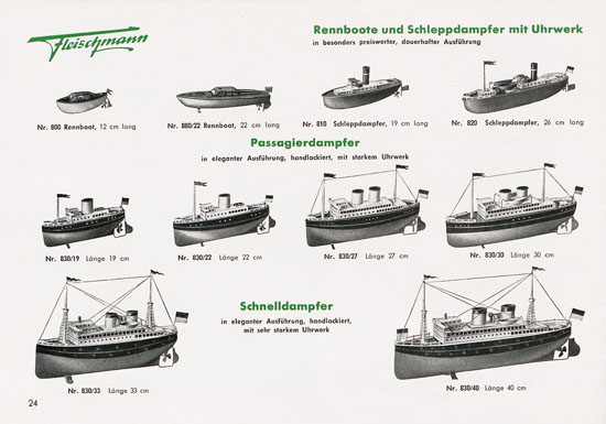 Fleischmann Katalog 1953 Spur 0