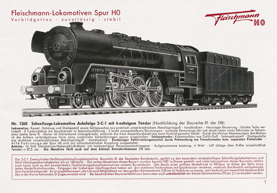 Seite 3 Fleischmann Katalog 1953 Spur H0