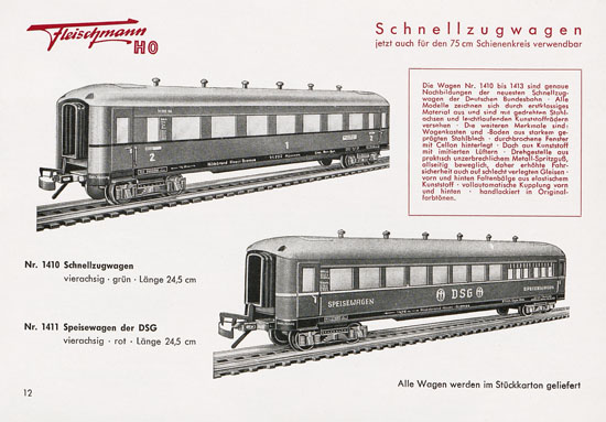 Seite 14 Fleischmann Katalog 1953 Spur H0
