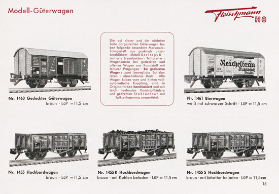 Seite 17 Fleischmann Katalog 1953 Spur H0