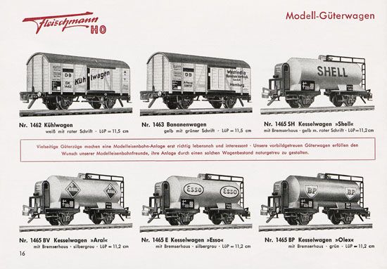 Fleischmann Katalog 1953 Spur H0