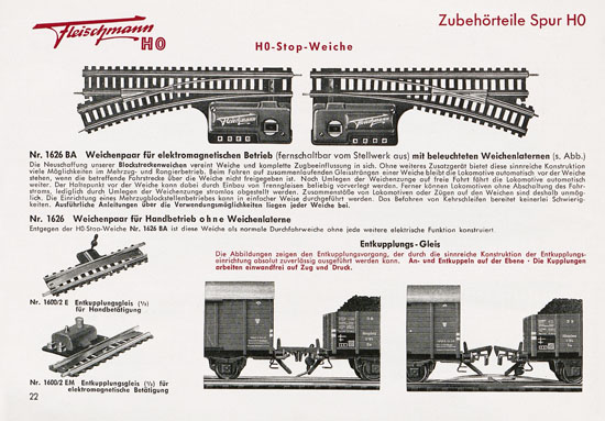 Seite 24 Fleischmann Katalog 1953 Spur H0