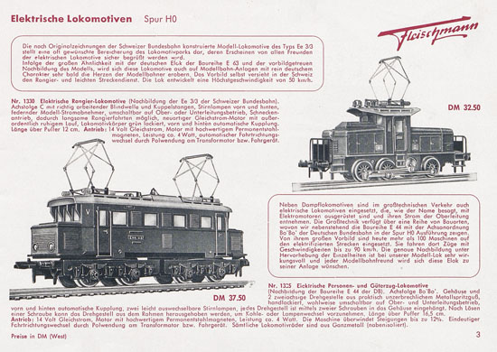 Seite 5 Fleischmann Katalog 1954