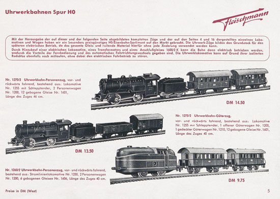 Seite 7 Fleischmann Katalog 1954